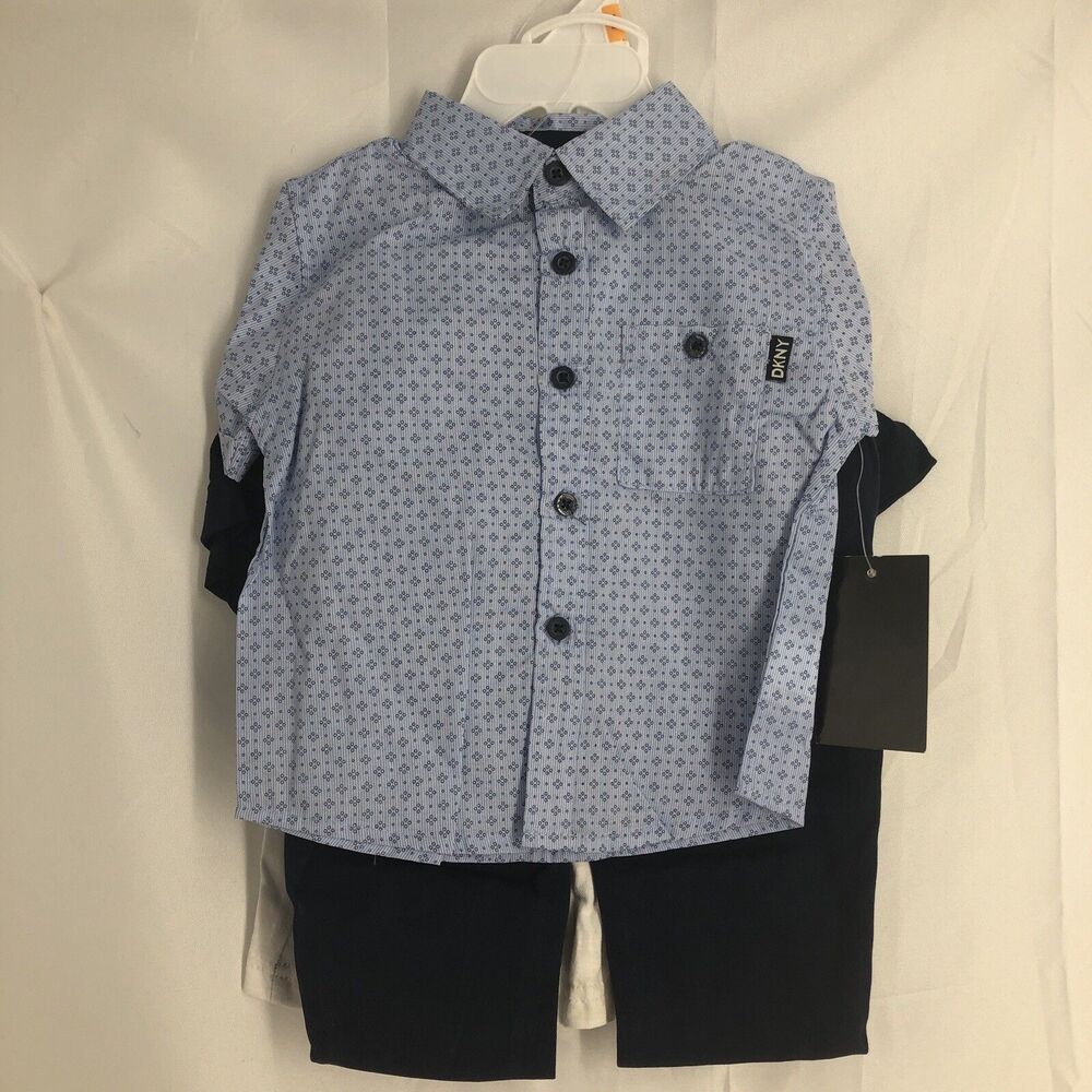 NWT DKNY Boys kids 3-Piece Set Size 12 months baby